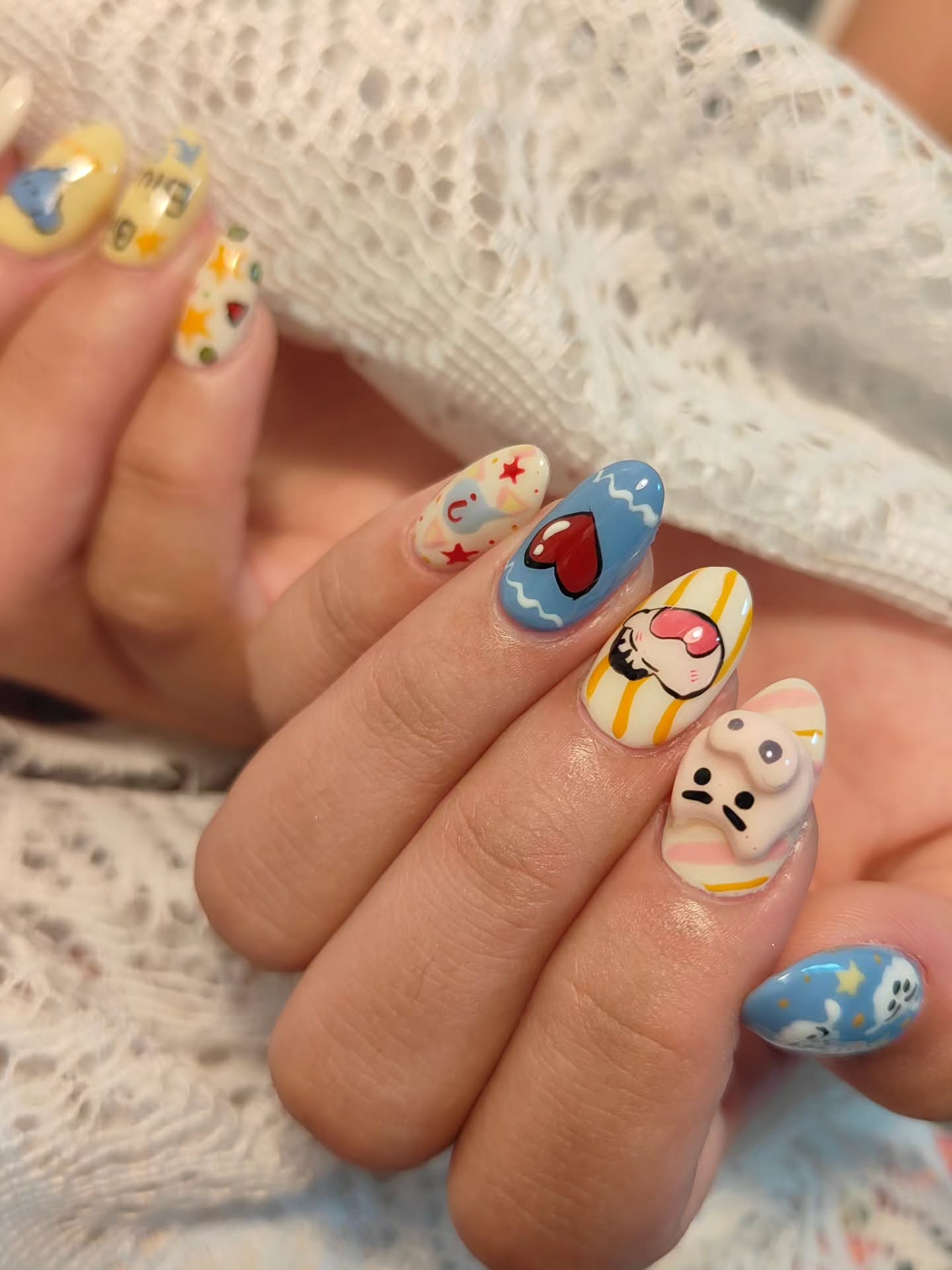 Fancy 主題造型手繪美甲作品